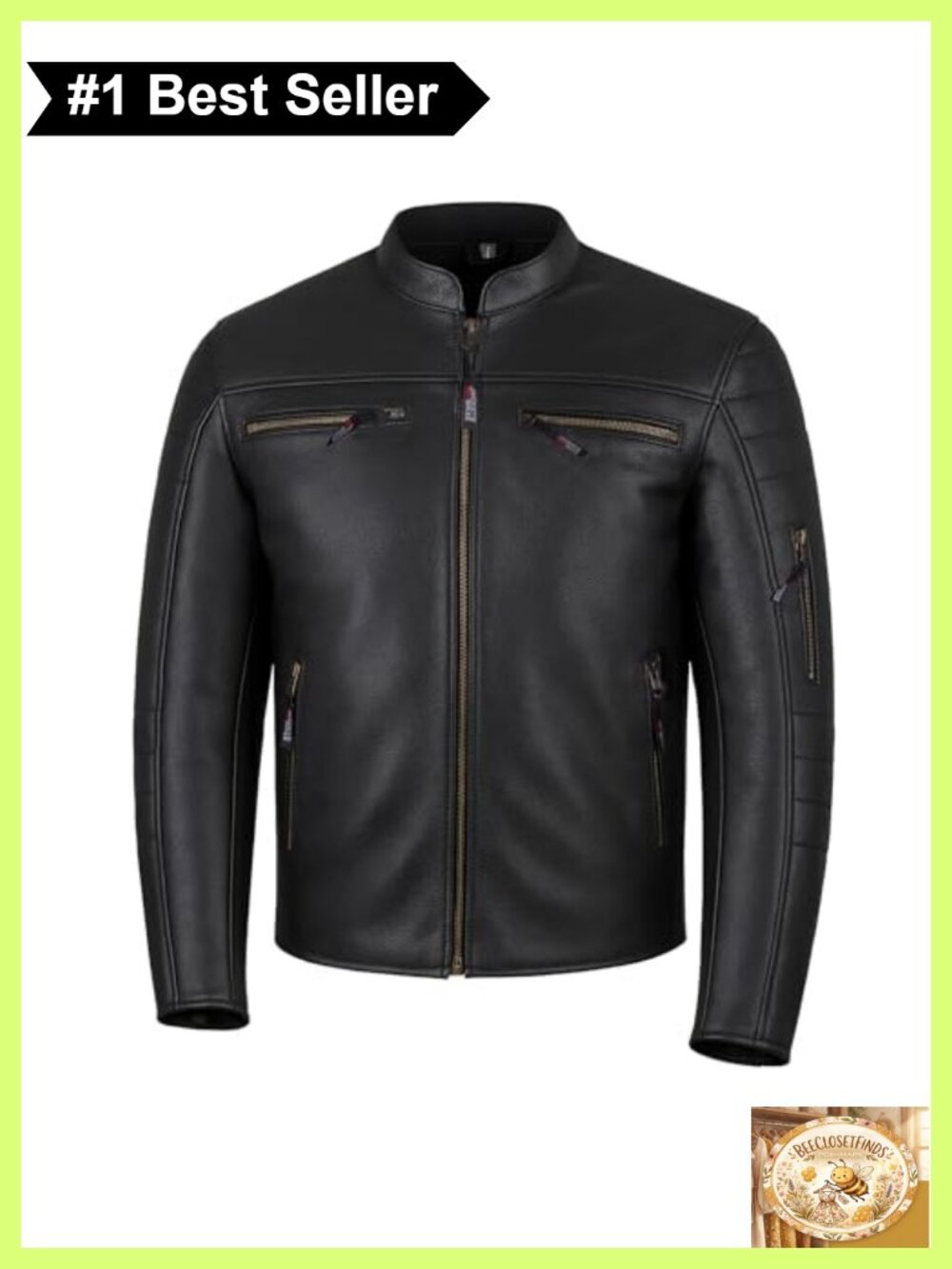 Motorcycle Jacket Natural Buffalo Leather CE Armor Thermal Liner All-Season